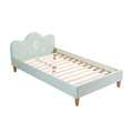 Single Wooden Bed with Star and Moon Design